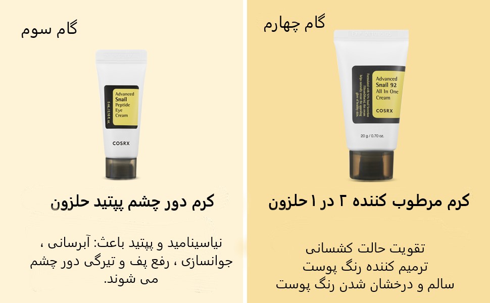 کیت ترمیم کننده پوست ۴ مرحله ای حلزون COSRX_اورجینال