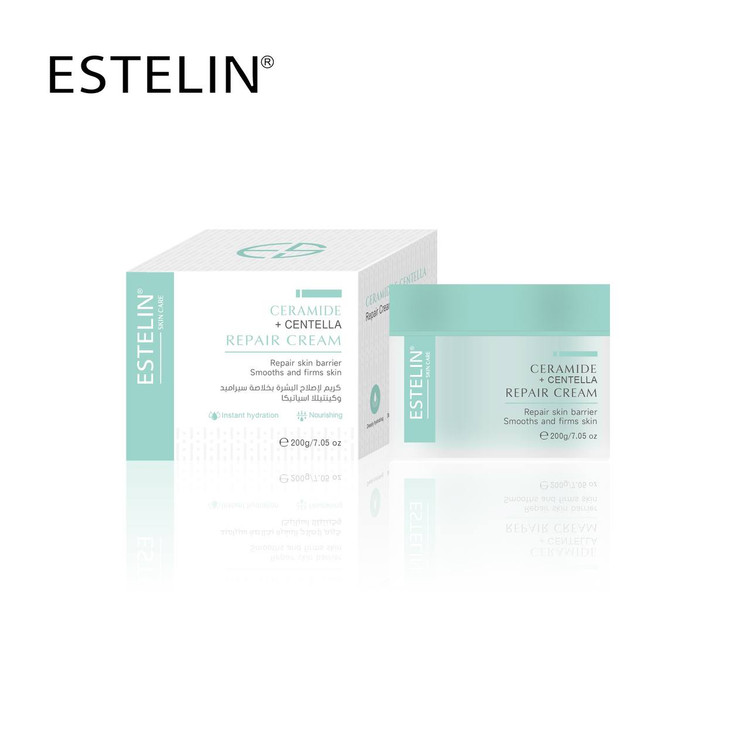 کرم ترمیمکننده استلین Estelin Ceramide + Centella Repair Cream _ اورجینال
