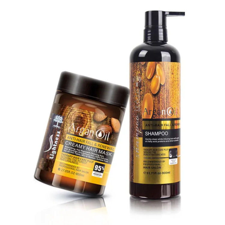 پک شامپو و ماسک مو ، حاوی روغن آرگان فاقد سولفات کامل اصلArgan oil