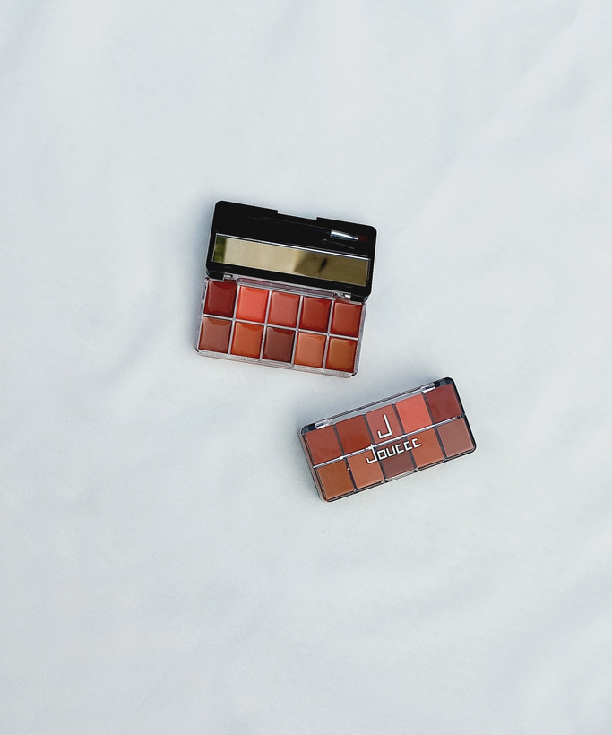 پالت رژ لب ۱۰ رنگ جووسه با آینه و براش مخصوص Lip Palette 10 Colors