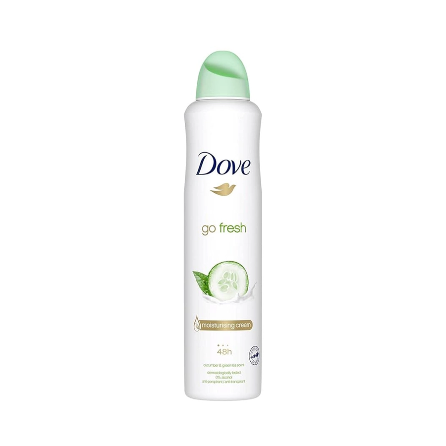 اسپری داو Dove  250ml مدل گو فرش (go fresh) چای سبز و خیار هند