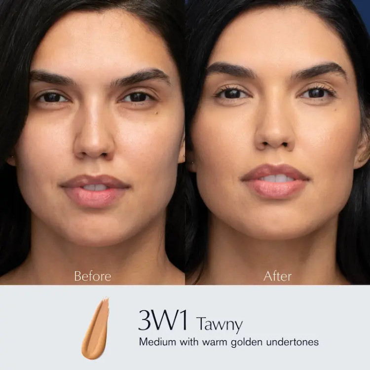 کرم پودر استی لادر_ ESTEE-LAUDER وارم وانیلا 3W1 ) TAWNY )