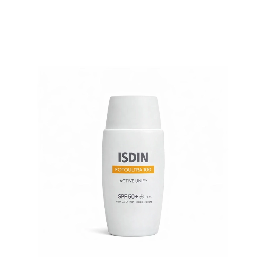 ضد آفتاب ضد لک بی رنگ اکتیو یونیفای ایـزدین 50 میل (+Isdin_Fotoul Tra Active Unify SPF50) اورجینال