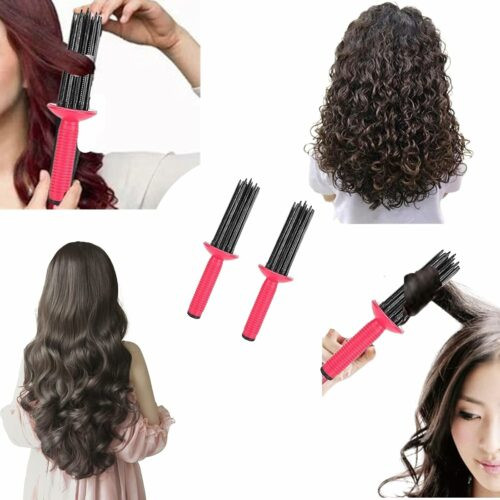 برس حالت دهنده مو فر Curling Wand رنگبندی به صورت رندوم