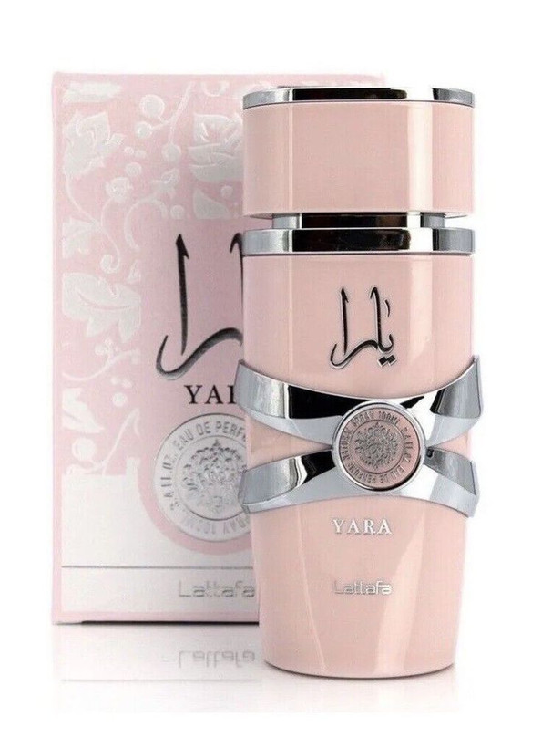 عطر ادکلن عربی یارا صورتی (ادوپرفیوم)شرکتی برند لطافه صد میل زنانه(های کپی)