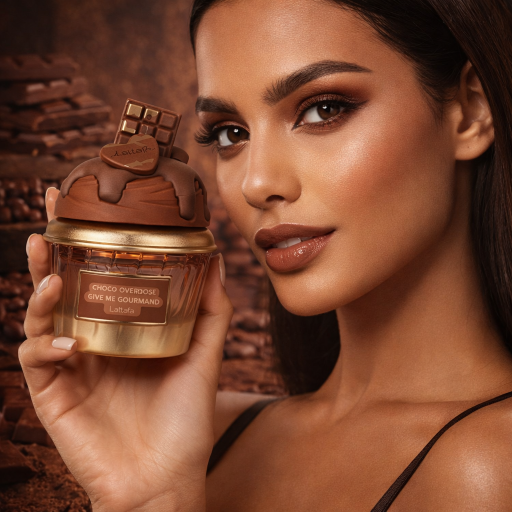 ادکلن بستنی شکلاتی لطافه چوکو اوردوز Lattafa choco overdose give me gourmand 75 میل اماراتی