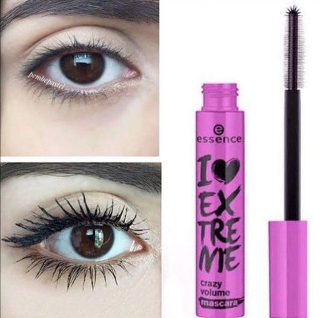 ریمل اسنس صورتی صد در صد اصل و اورجینال essence I love extreme crazy volume mascara