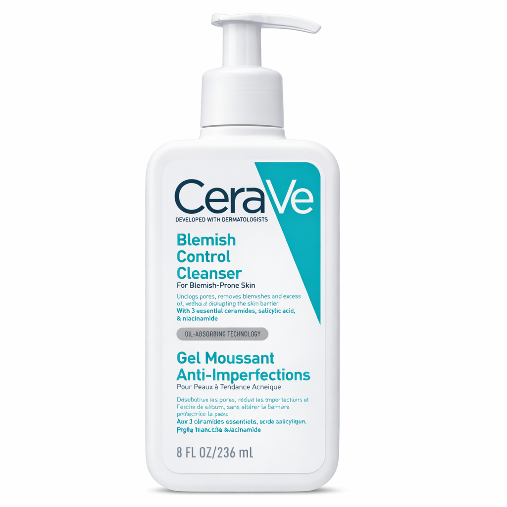 کلینزر(ژل شستشو)سراوی اصل آمریکا۲۳۶ میل بلمیش کنترل کلینزرCeraVe Blemish control cleanser