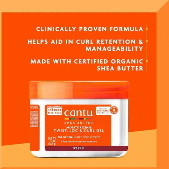 ژل کرم مرطوب کننده و آبرسان مخصوص موی فر شی باتر کنتو(کانتو) Cantu shea butter moisturizing