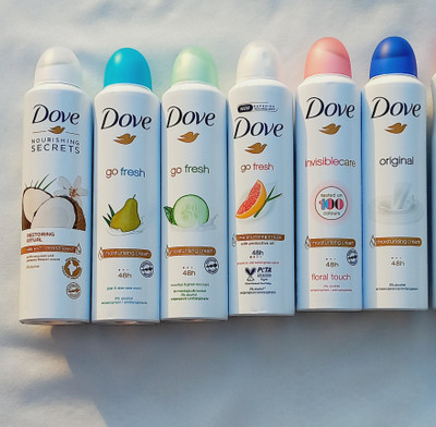 اسپری داو Dove 250ml مدل گو فرش (go fresh) آلوورا و گلابی هند
