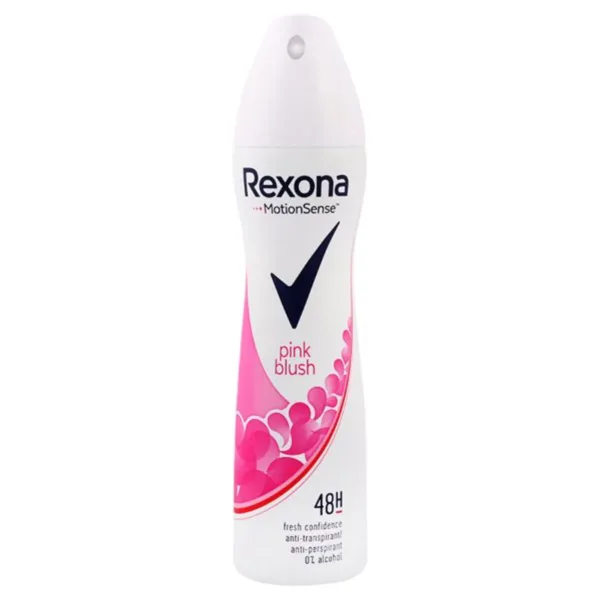 اسپری بدن بدون الکل ضد تعریق زنانه 48 ساعته pink blush رکسونا 200 میل Rexona