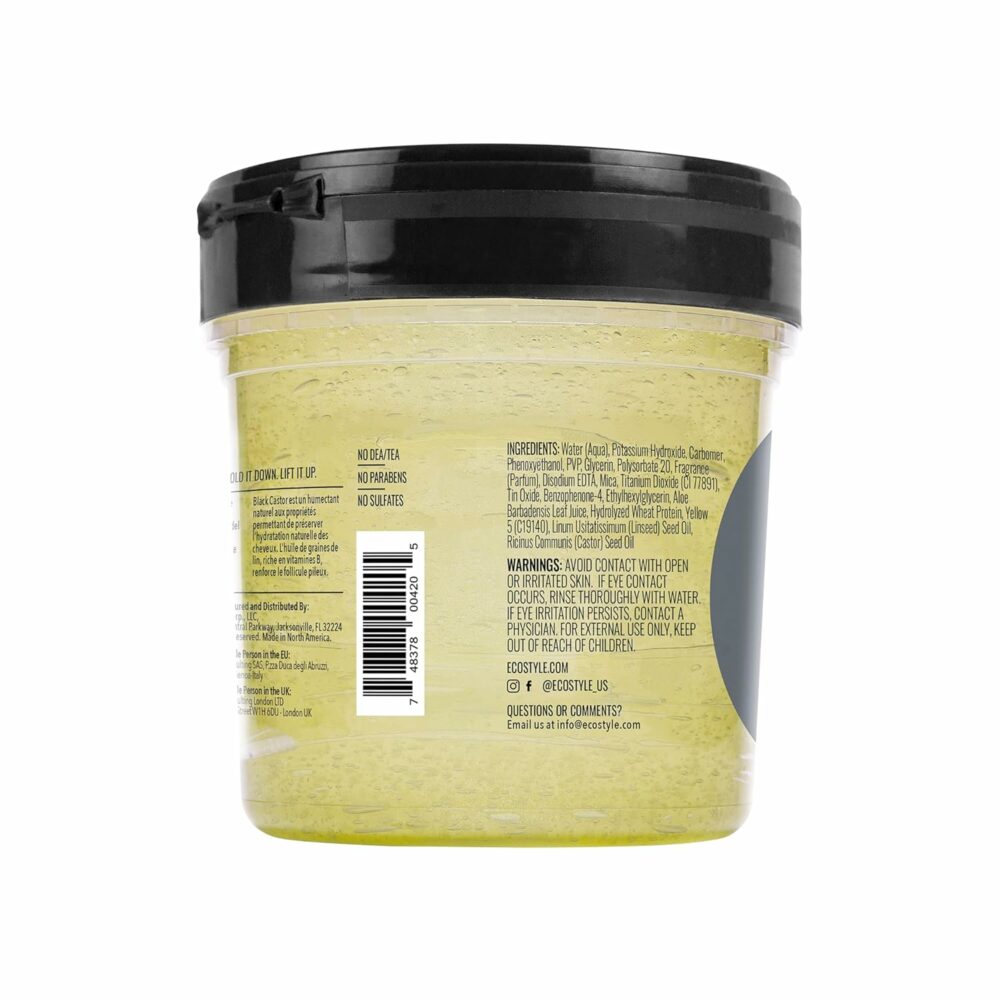 ژل اکو مشکی حاوی روغن کرچک سیاه و بذر کتان ۲۳۶ میلی لیتر ECO