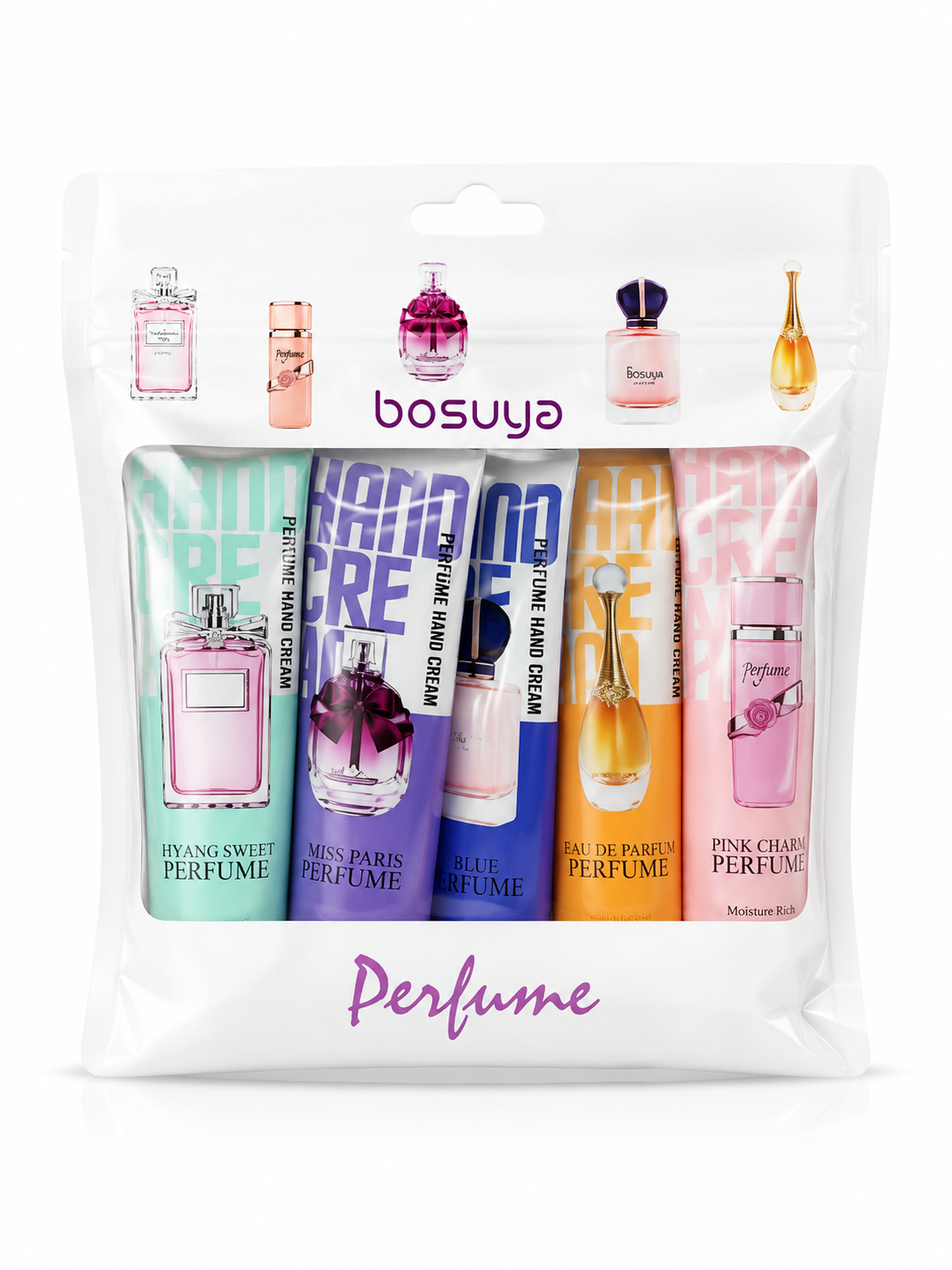 کرم دست عطری ۵ عددی مدل Perfume Hand Cream Set