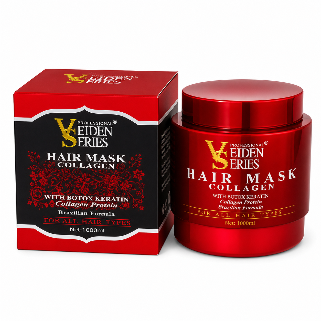 ماسک مو ویدن وی اس حاوی کراتین و کلاژن hair mask veiden series keratin collagen