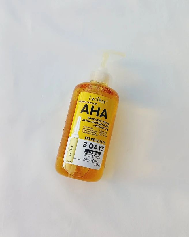 سرم روشن کننده بدن لنسیاد اورجینال پانصد میل aha - anti spot and brightening