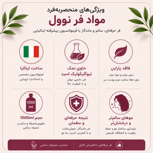 مواد فر نوول شماره ۱ _ مخصوص موهای معمولی