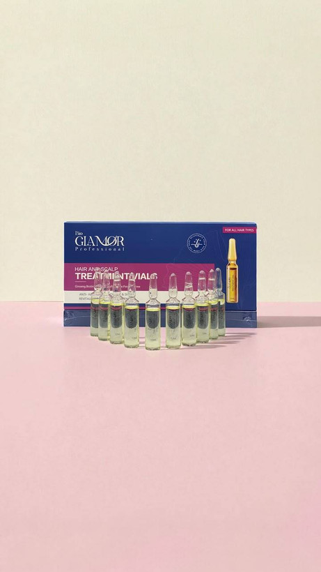 ویال تقویت و ضد ریزش مو بیو گلامور Bio Glamor Hair & Scalp Treatment Vials | پک 10 عددی 13 میلیلیتری