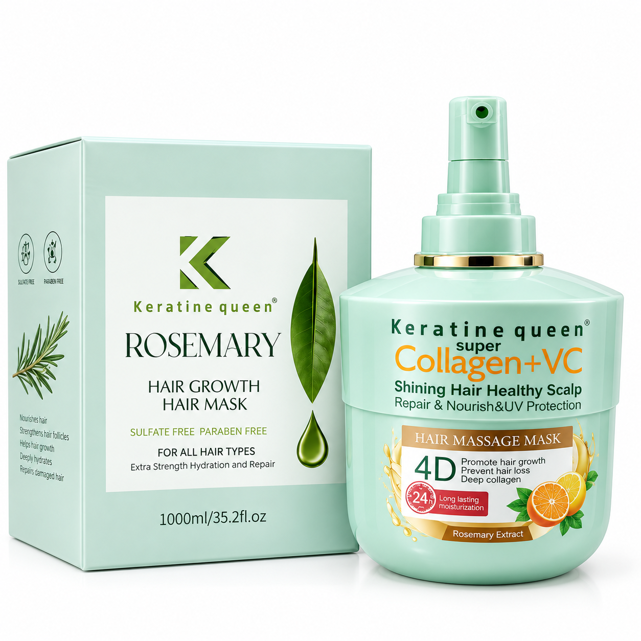 ماسک مو رزماری کراتین کوئین | Rosemary Hair Growth Hair Mask