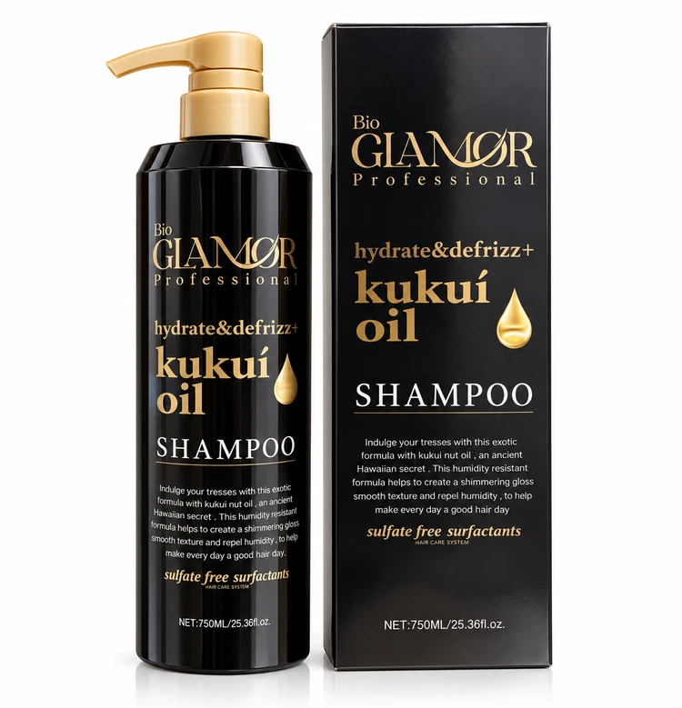 شامپو بیو گلامور پروفشنال Kukui Oil حجم ۷۵۰ میلی‌لیتر